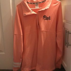 PINK long pull over sweater